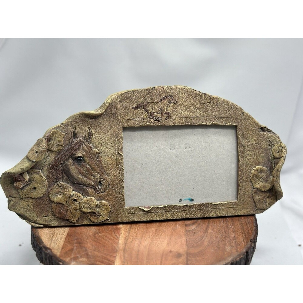 Big Sky Carvers Pottery Equestrian Horse By Jane Shull Beasley Picture Frame